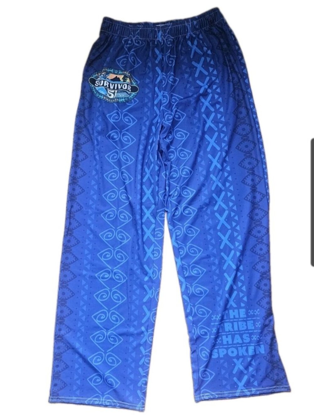 Survivor CBS season 51 Blue drawstring Lounge Pants Television Exclusive NEW